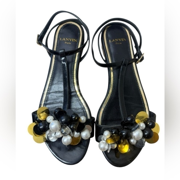Lanvin Pearl Sandals Size 37 - Picture 6 of 8